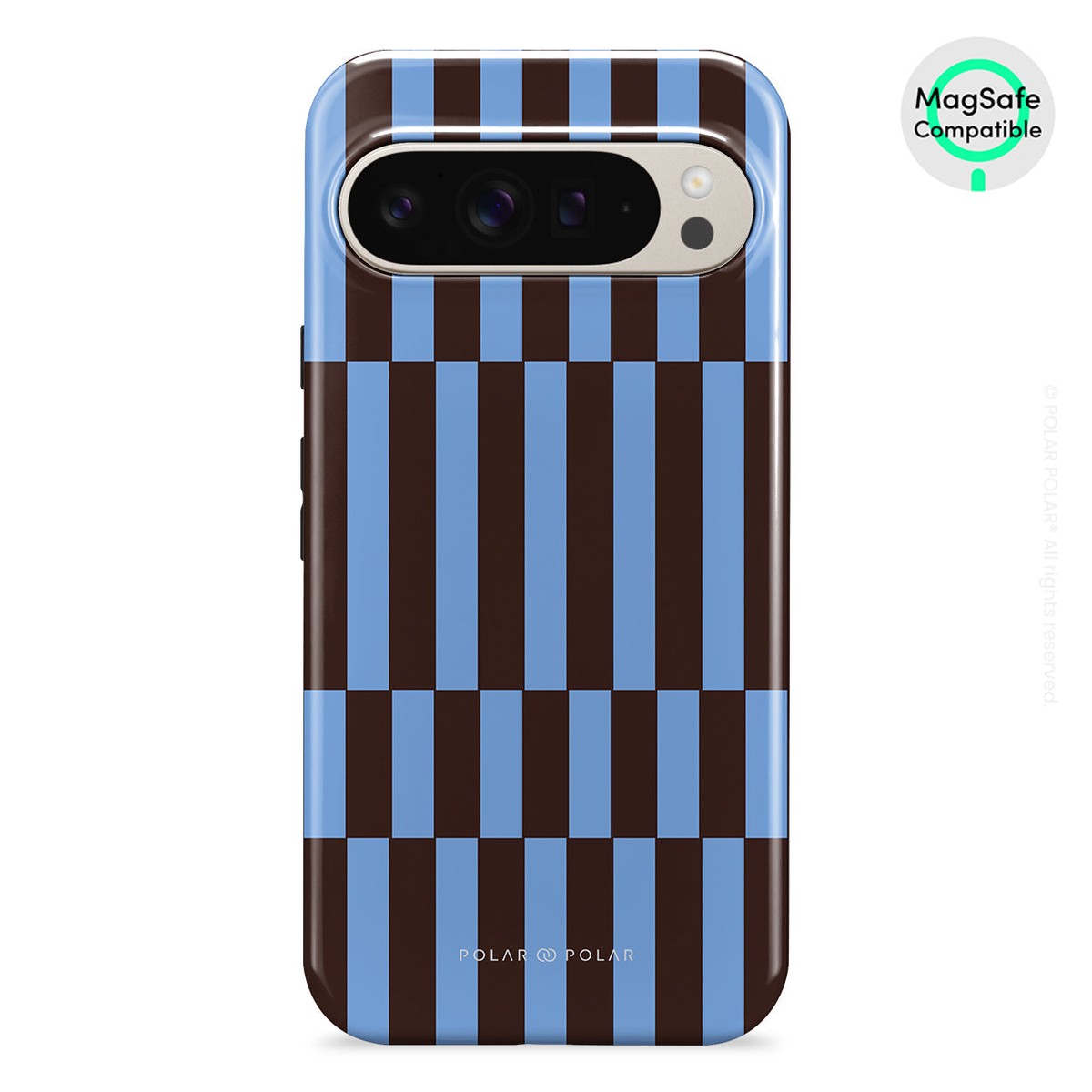 Brown Blue Stripe - Google Pixel 9 Pro XL Case