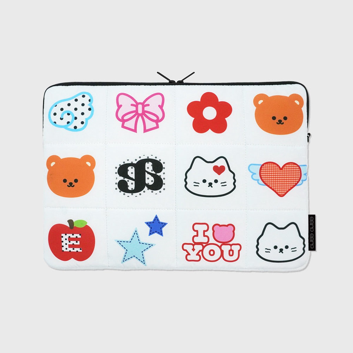 Earp Earp Kitsch Retro White IpadNotebook Pouch (111315 inch)