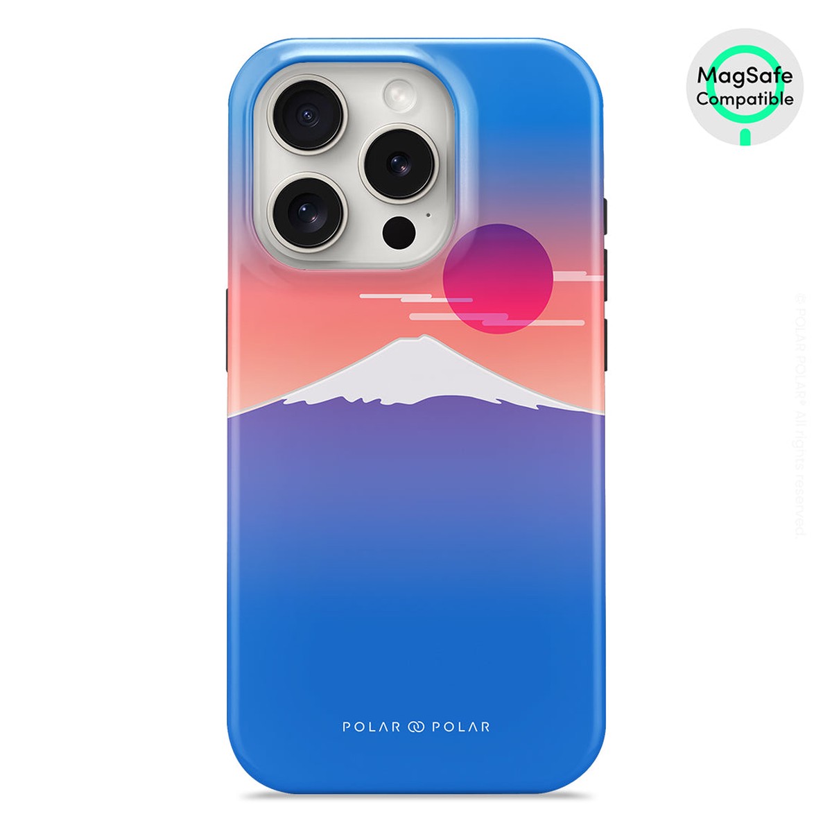Fujisan Blue Custom - iPhone 15 Pro Case