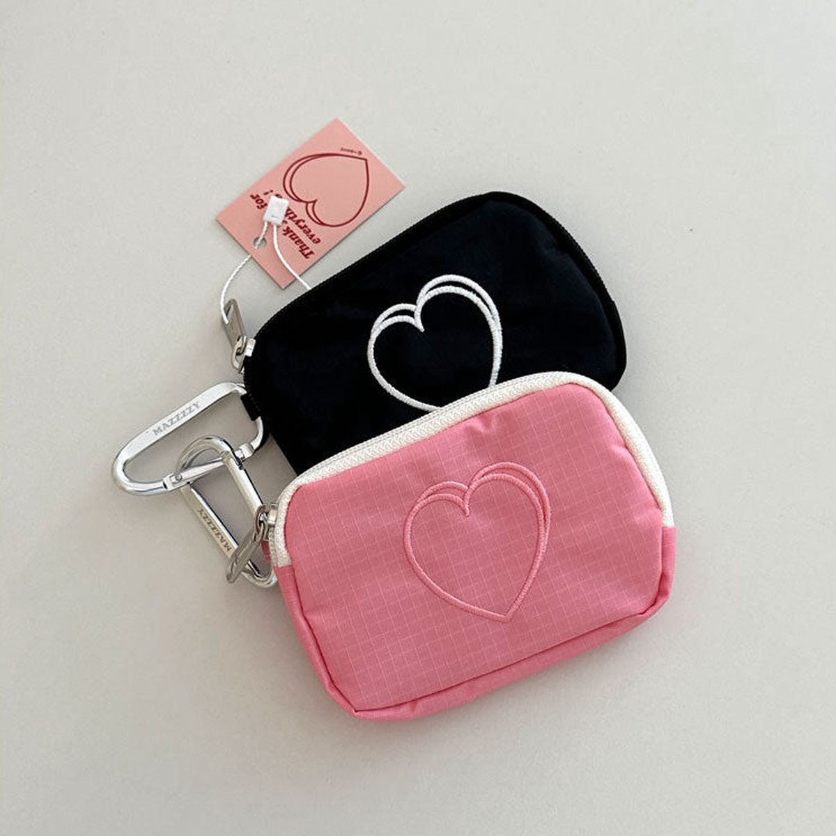 Mazzzzy signature heart card wallet (2 colors)