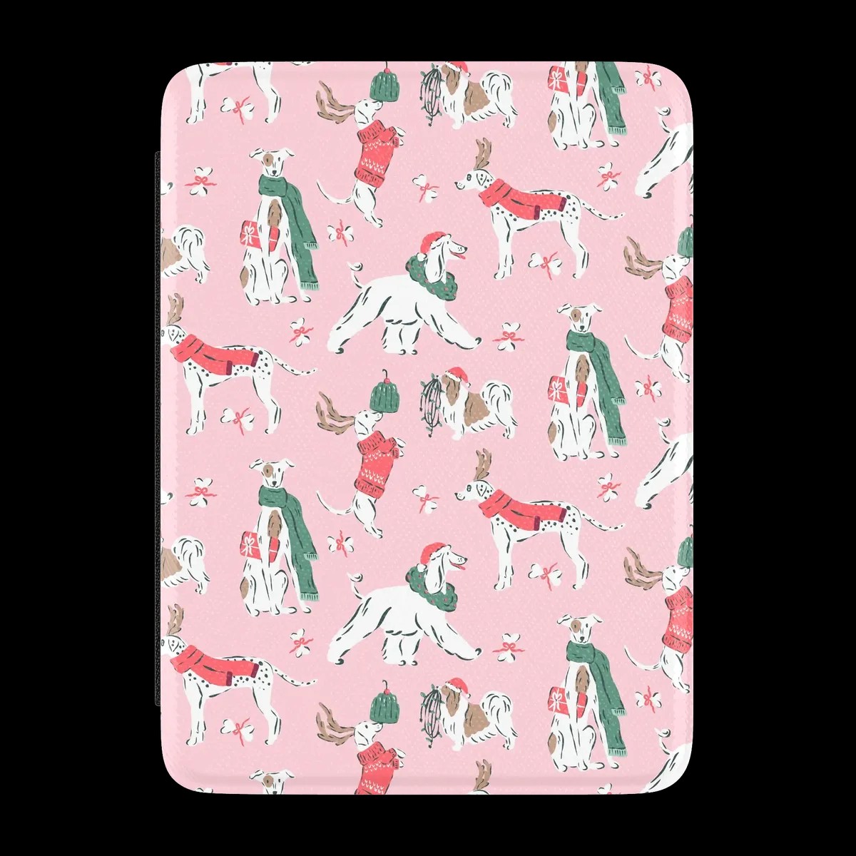 Winter Woofs Holiday Dog Kindle Case