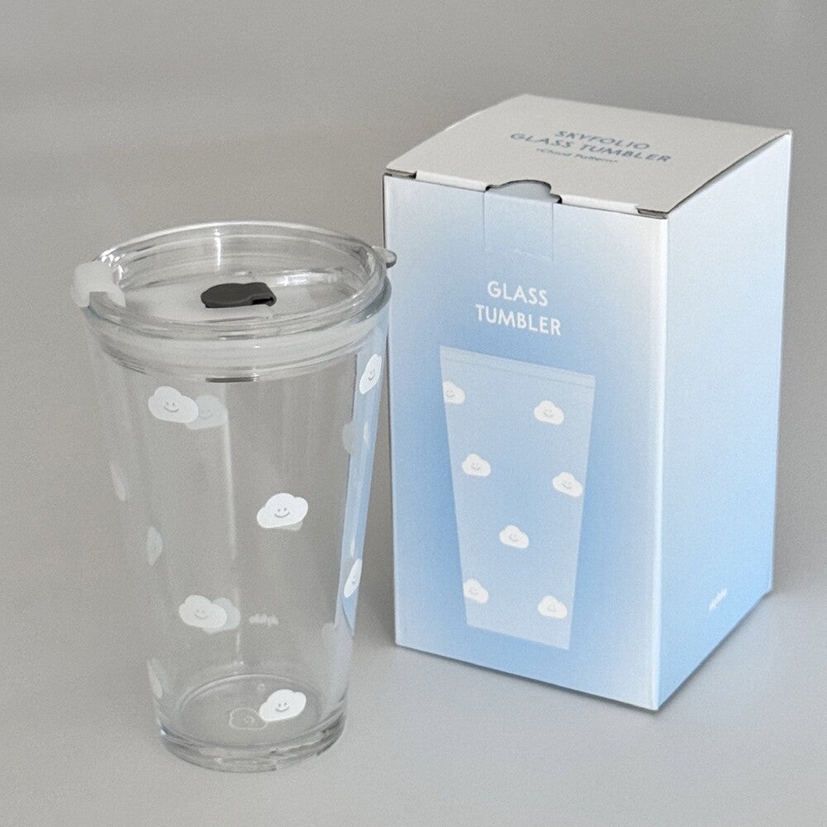 95Skyfolio Glass Tumbler (Cloud Pattern)