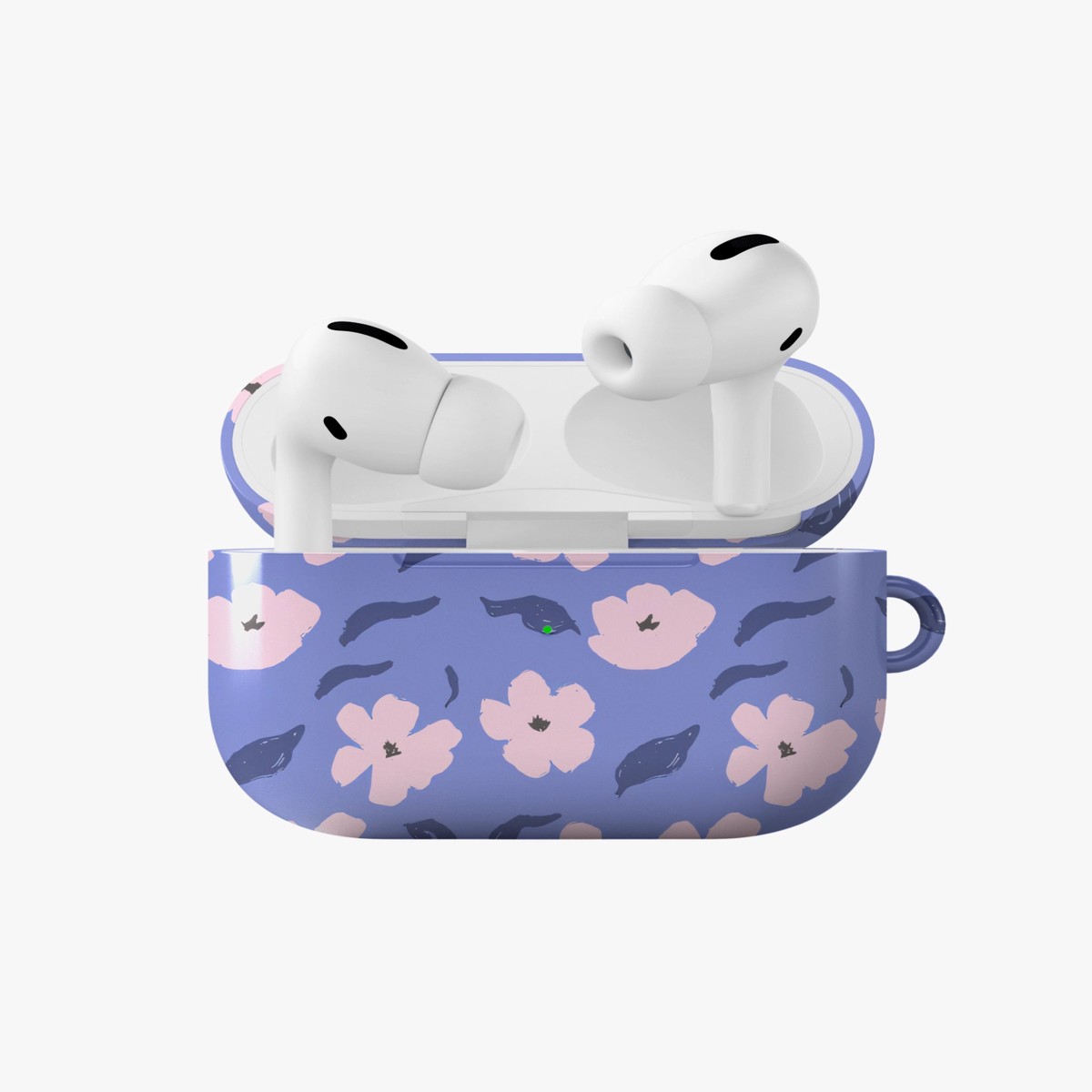 Violet Bloom Glossy Airpod Case