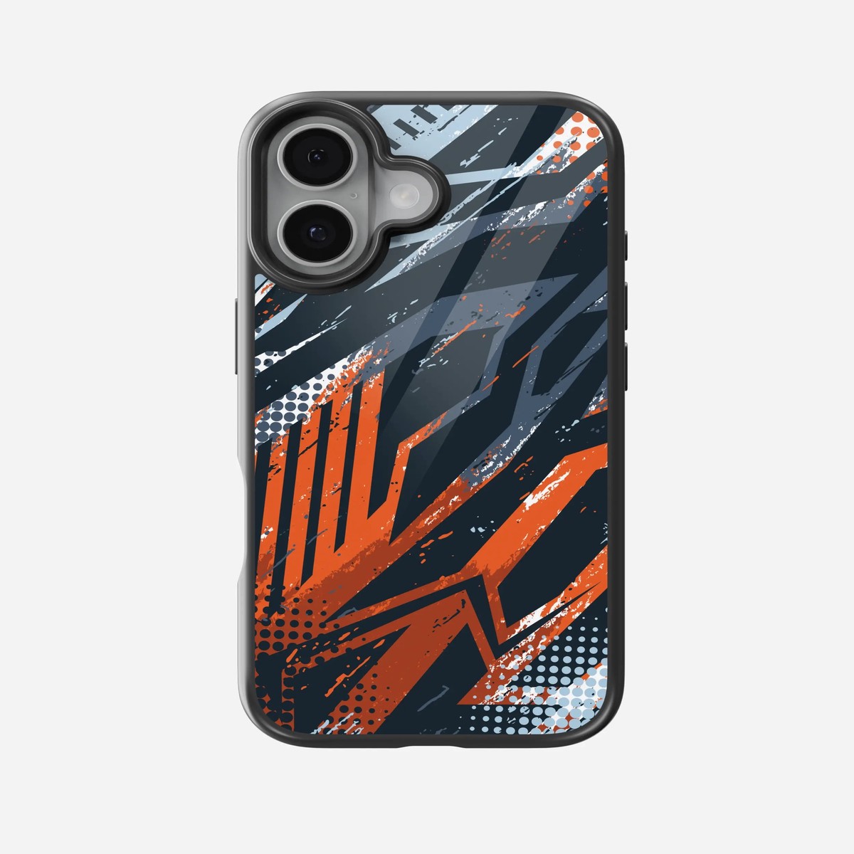 Abstract Grunge Brush Strokes Pattern Glass Case