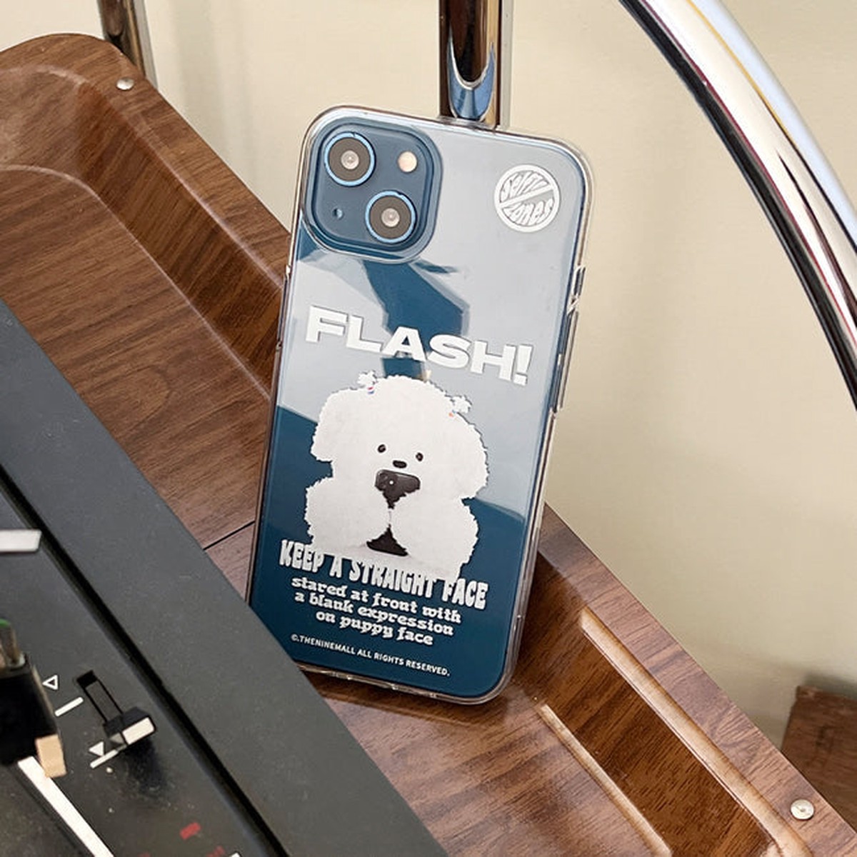 95Ppokku Basic Flash Phone Case (Clear ) iphone 14 pro
