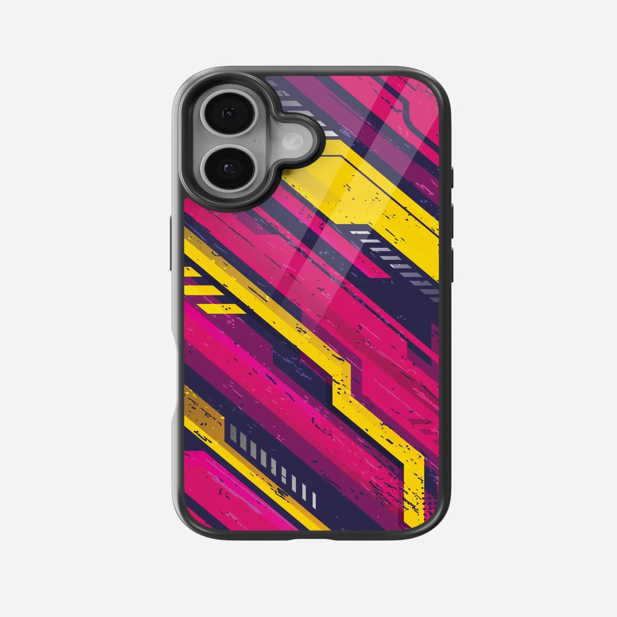 Abstract Fuel Frenzy Pattern Glass Case