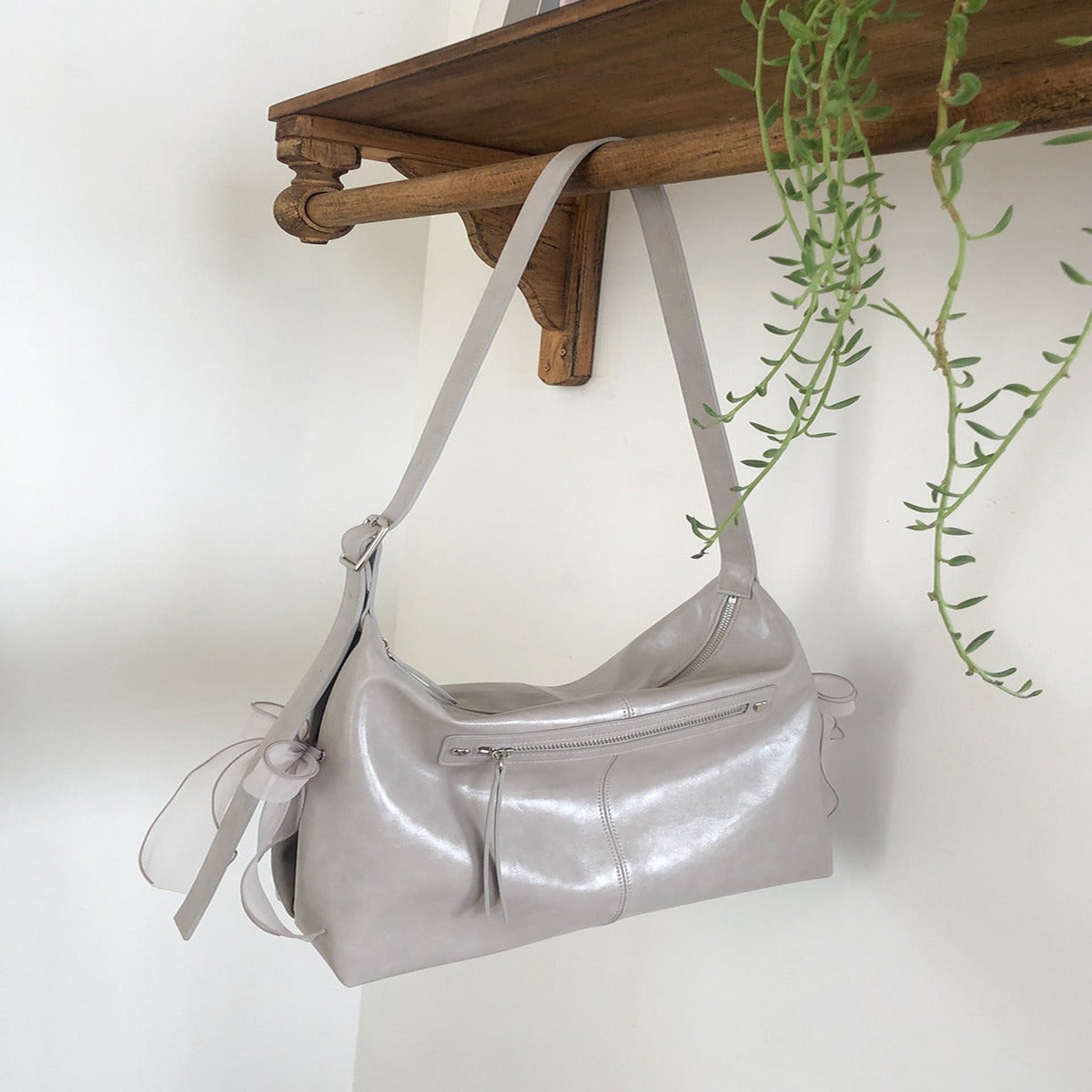 Ovuni Pillow Ribbon BagWarm Grey