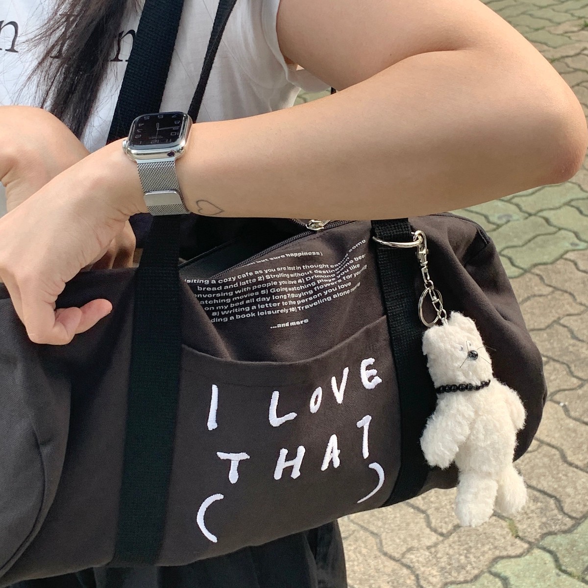 Your Emotions I love that duffle bag black