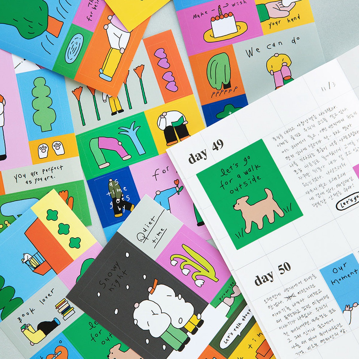 Livework Drawing Square Sticker Pack
