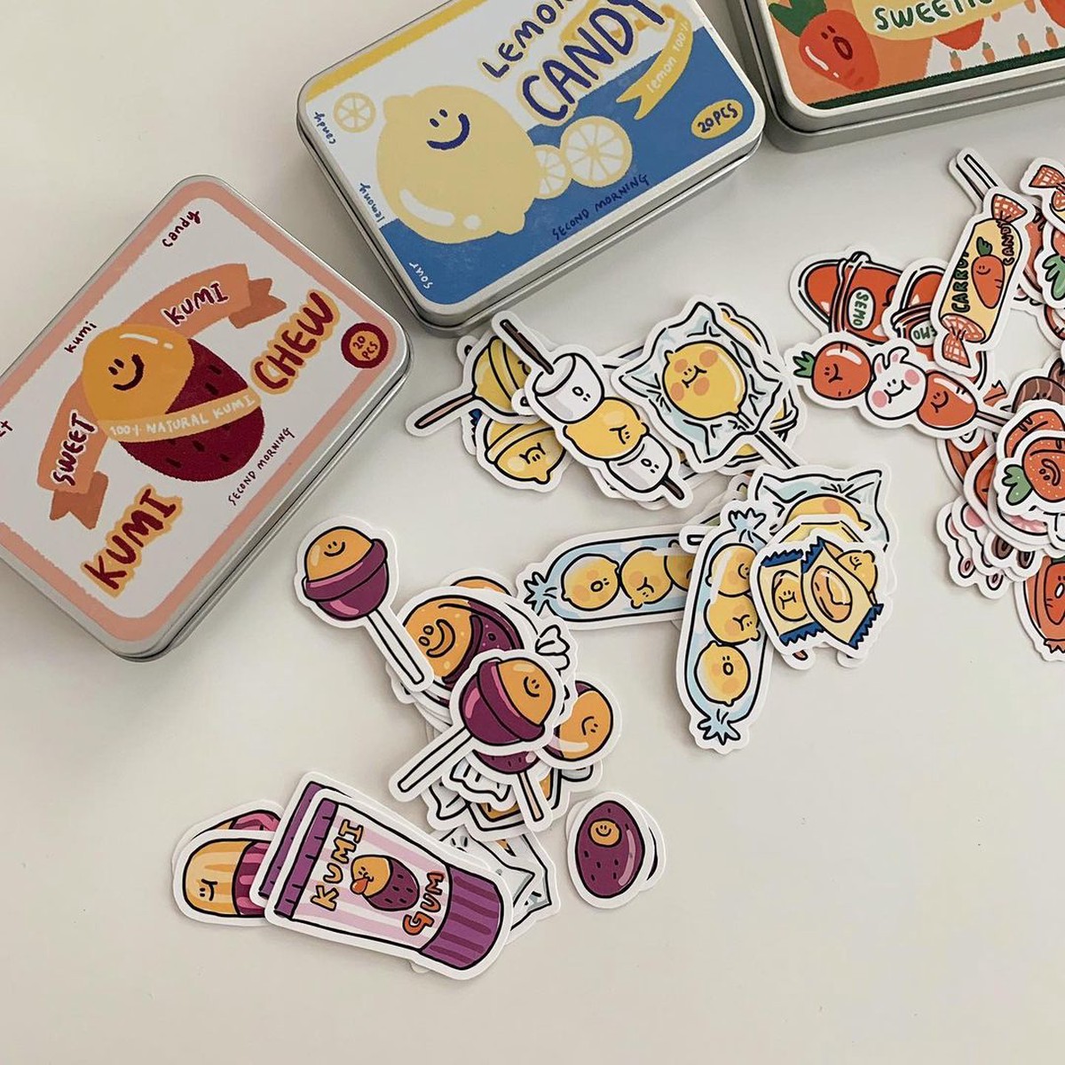 Second Morning Sweetie Tin Case Sticker Set (4)