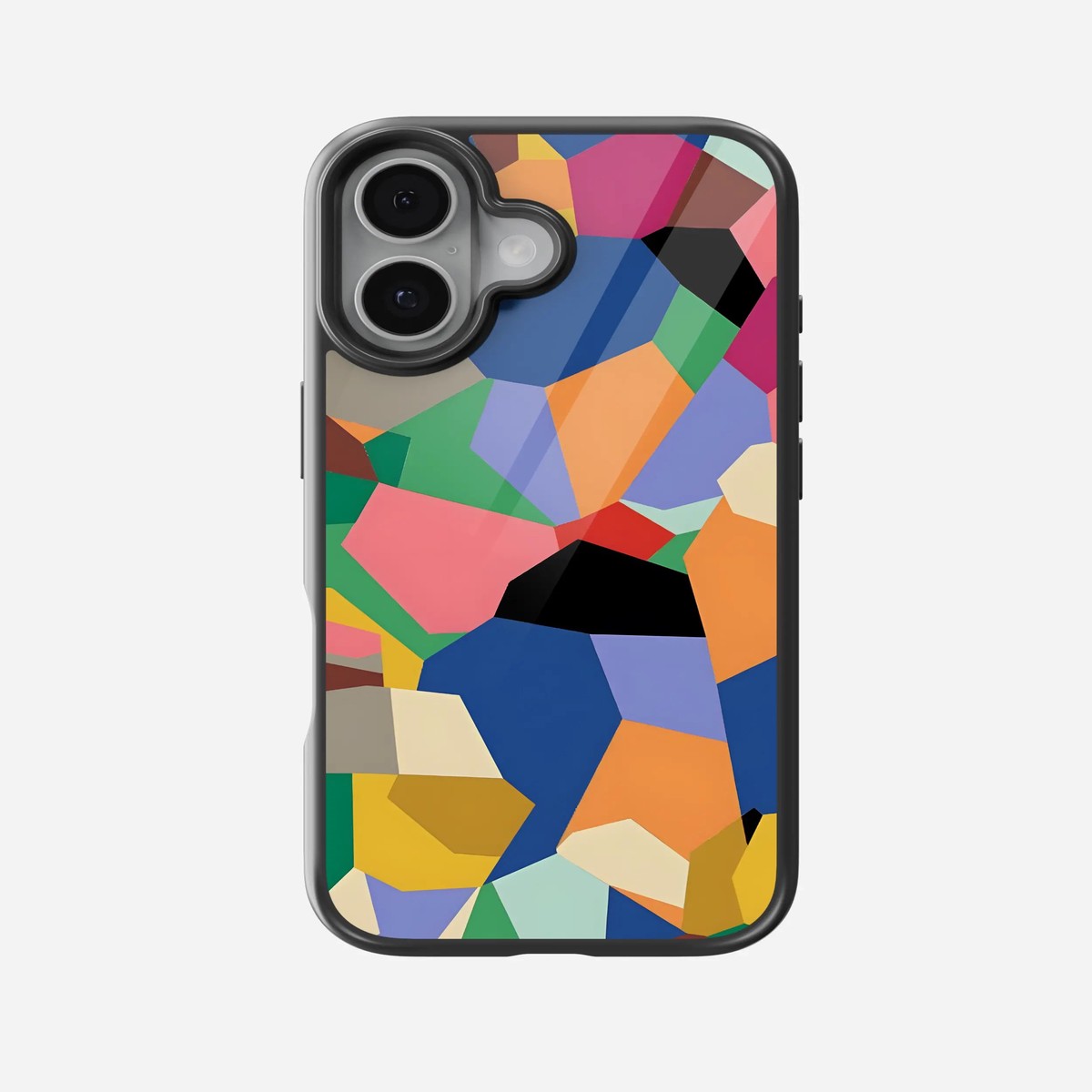 Abstract Nexus Shapes Pattern Glass Case