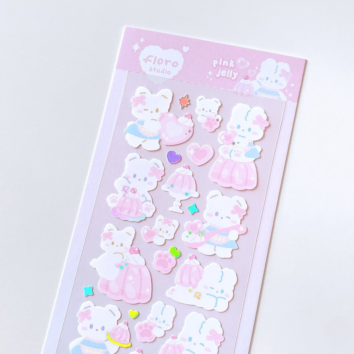 95Floro Studio Pink Jelly Babies Sticker