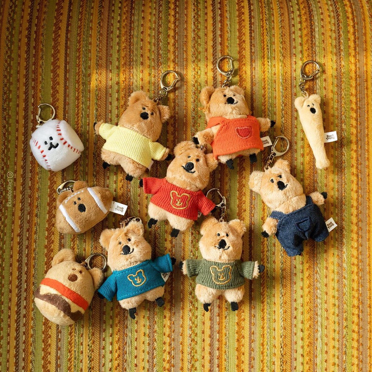 Dinotaeng Quokka in School Flat Fur Keyring (11 types)