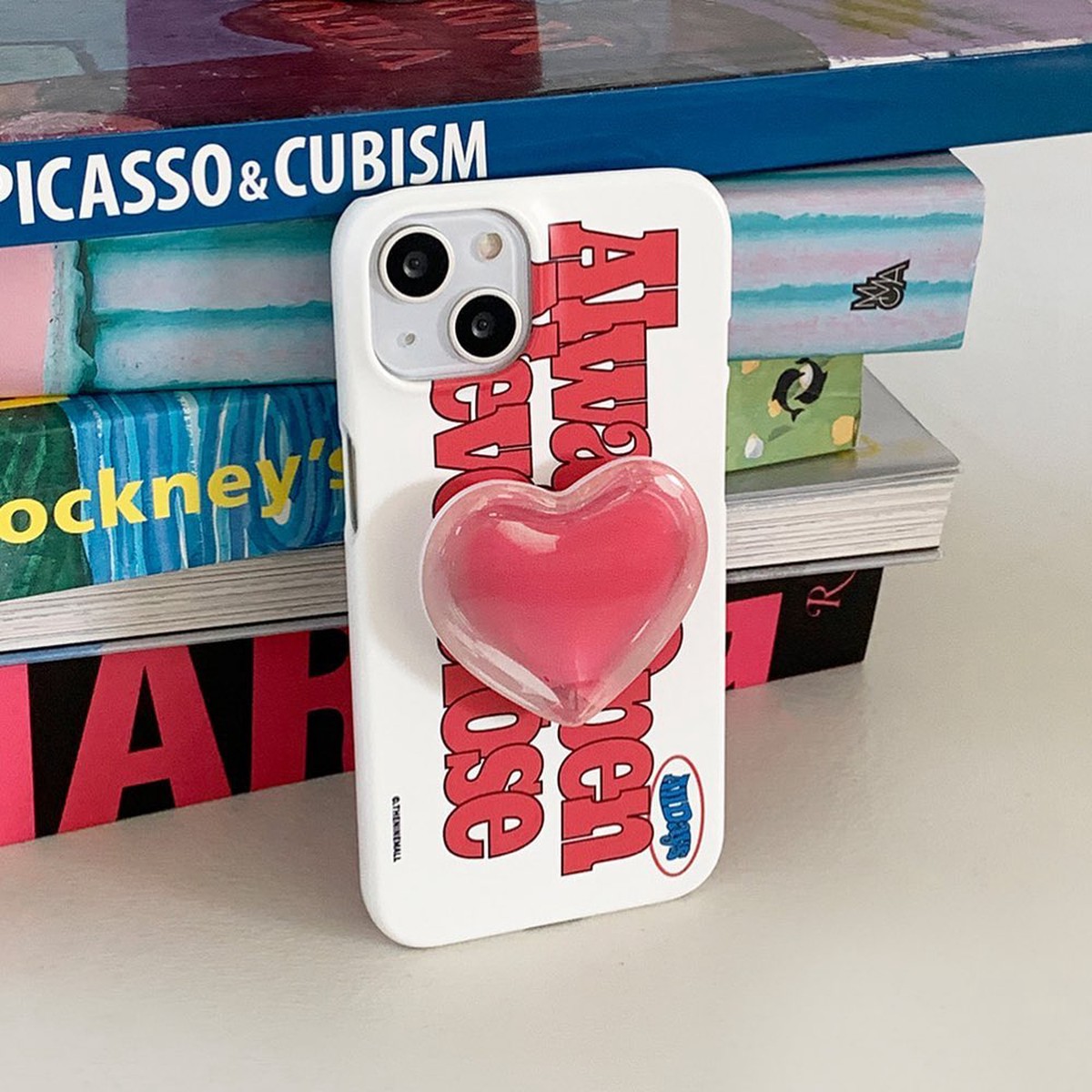 9Theninemall Pink Clear Heart (Epoxy Tok)