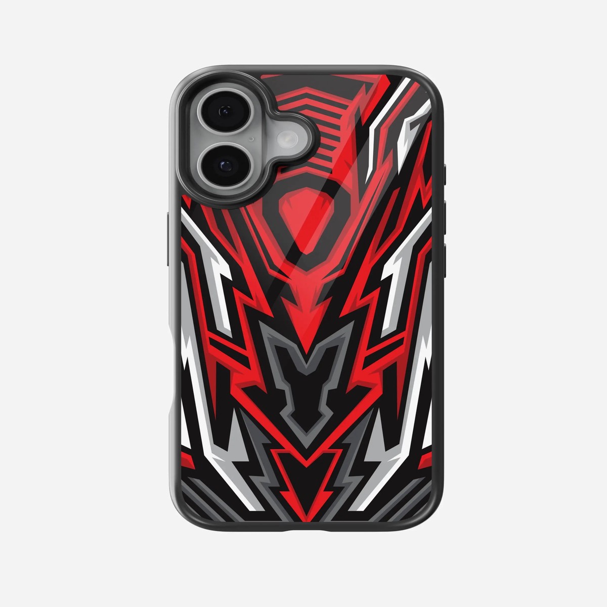 Abstract Speed Demon Pattern Glass Case