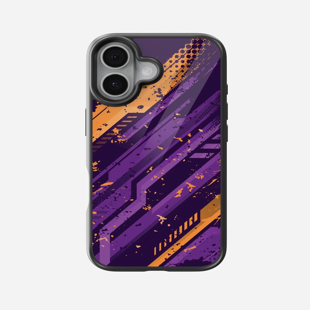 Abstract Adrenaline Rush Pattern Glass Case