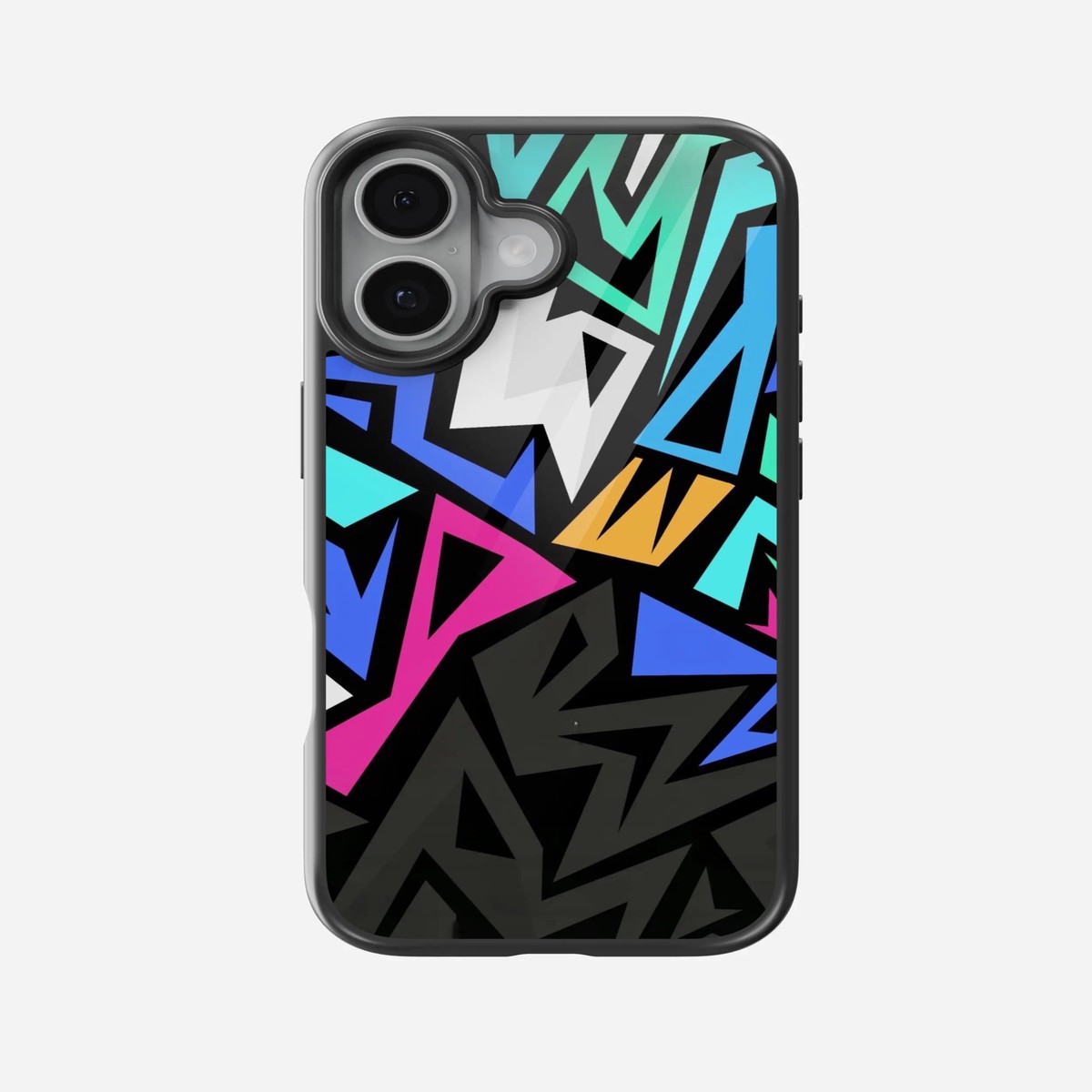 Abstract Colorful Geometric Pattern Glass Case