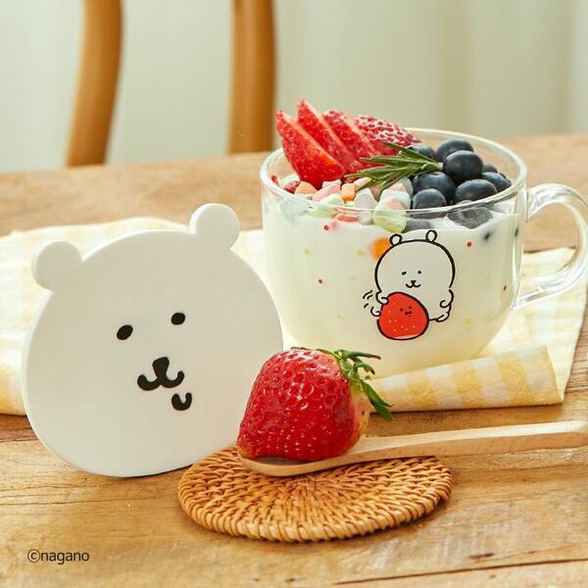 Joke Bear Cereal CupCoaster Set