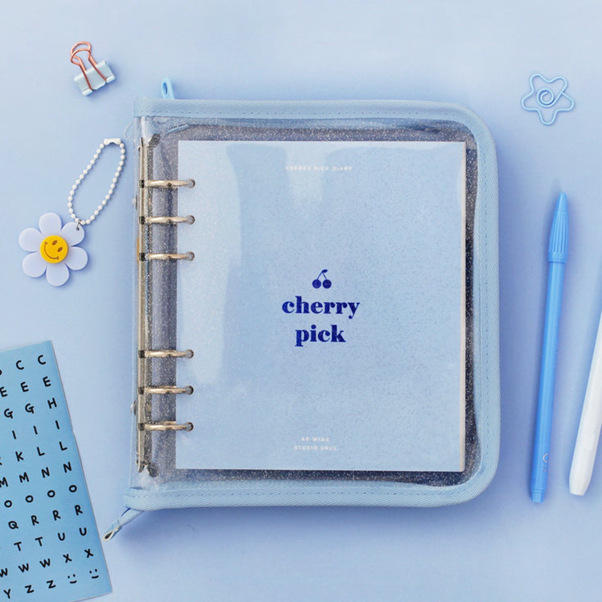 2NUL A6 Wide Cherry Pick Diary 4 Zipper (3 Colors)