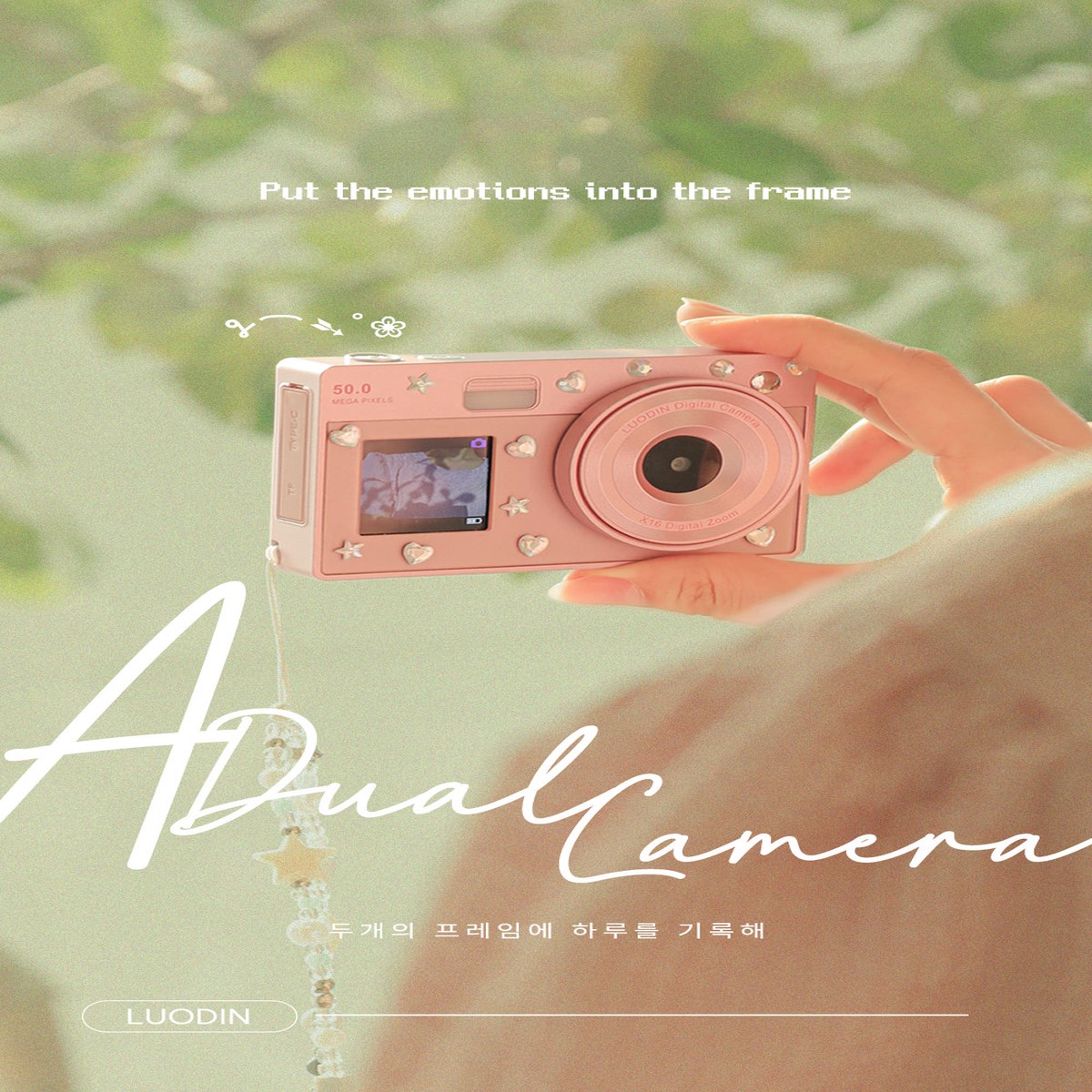 95Luodin Self Retro Dual Digital Cameramon CCD