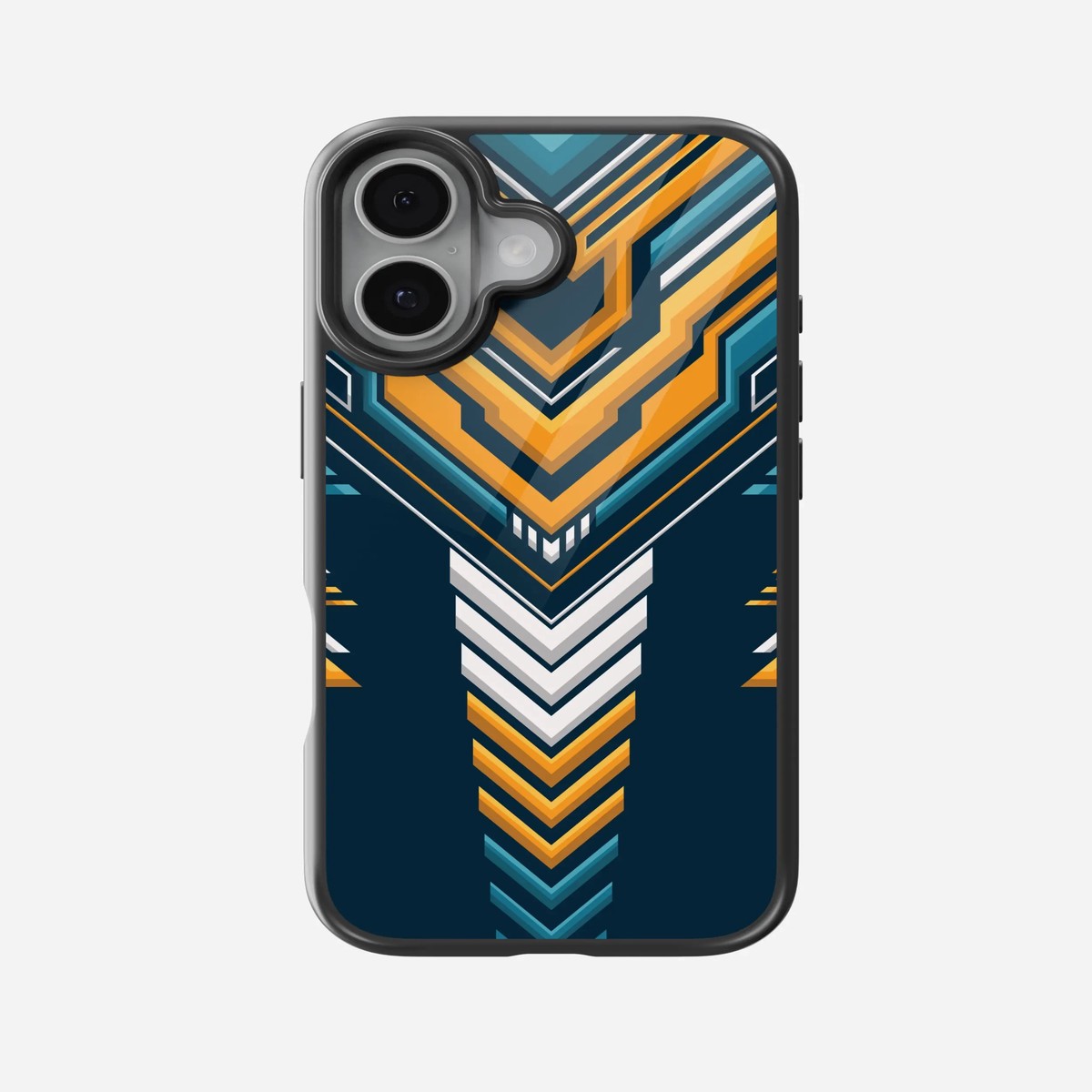 Abstract Varsity Vibe Pattern Glass Case