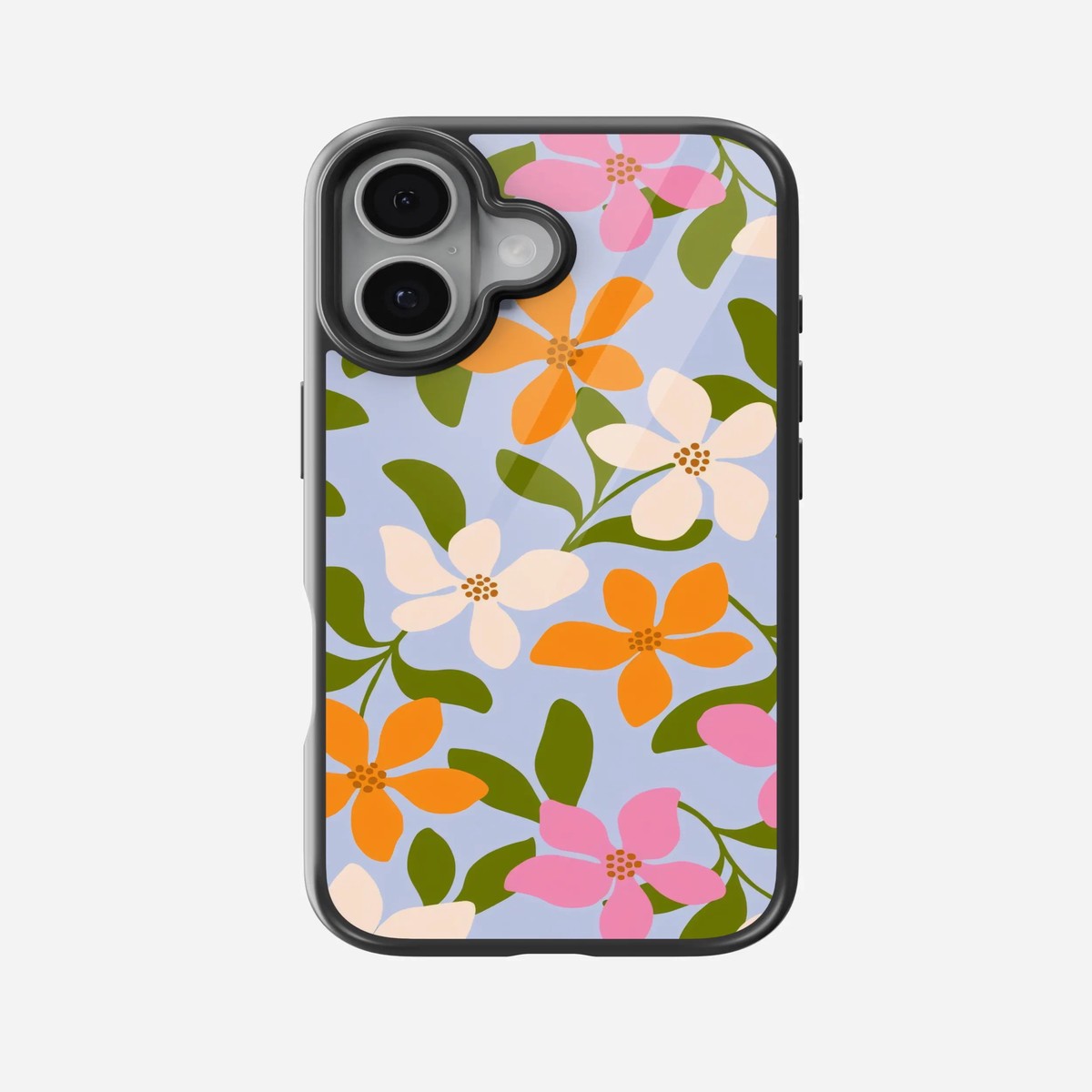 Retro Garden Vibes Floral Glass Case