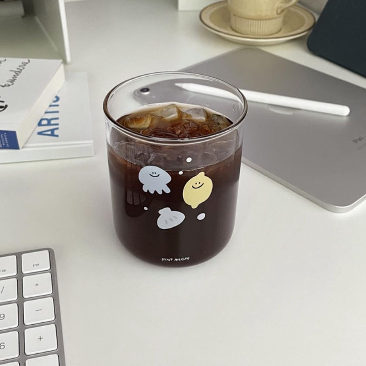 95Second Morning Blue May Glass Cup